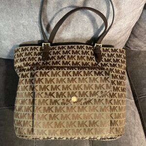Michael Kors fabric tote purse